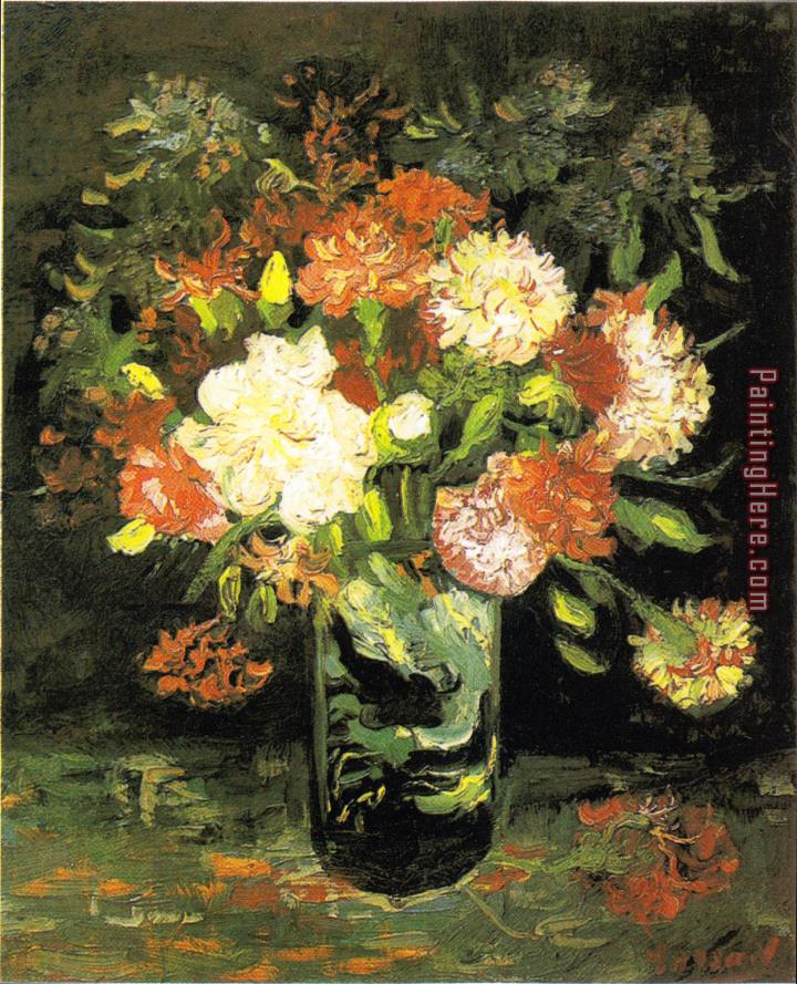 Vincent van Gogh Vase with Carnations